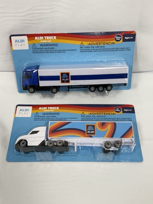 #ad #ad 2X Aldi Play ALDI TRUCK Semi Truck amp; Trailer Toy Germany Design NEW $18.75