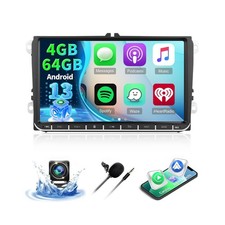  4G 64G Android Car Radio for VW Jetta Passat Seat Golf Tiguan Beetle, 9 inc...
