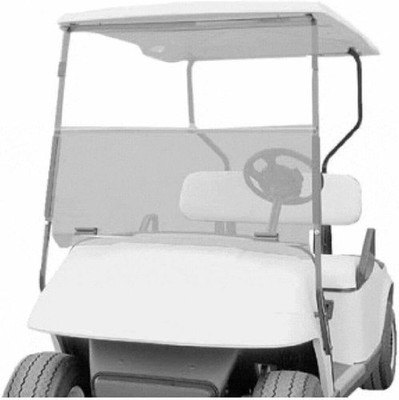 EZGO ST Sport 2+2 Clear Fold Down Golf Cart Windshield - US Made