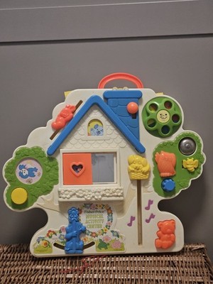 Vintage 1985 Fisher-Price Musical Activity Center #1100 Retro Baby Spielzeug in Schachtel