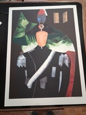 Serigrafia Di Bruno Fael. Carabiniere In Divisa Da Ufficiale