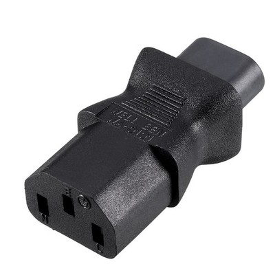 AC125V 10A/AC250V 2.5A IEC320 Male C8 to Female C13 Power Socket Adapter