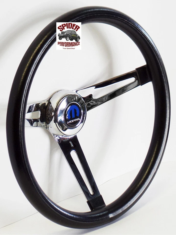 1970-1987 Dodge D pickup van steering wheel MOPAR 13 1/2" MUSCLE CAR CHROME - Image 2 of 4