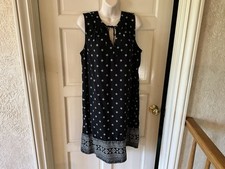 Old Navy black Geo print dress size large