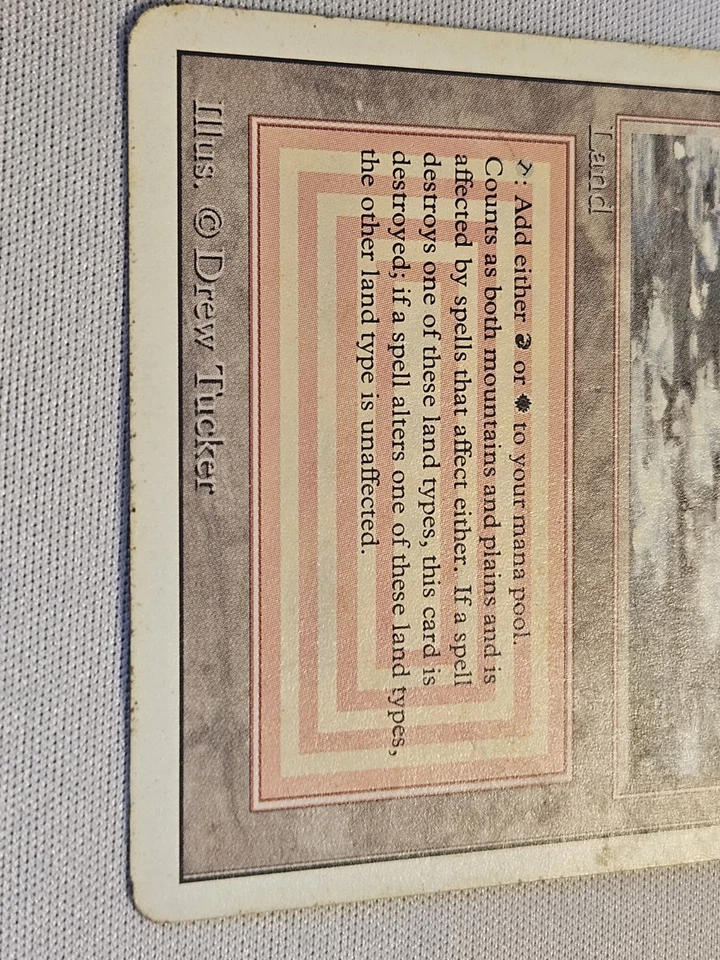 Plateau – Revised Edition – Dual Land – Vintage MTG – HP - Image 2 of 4