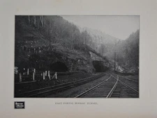 Antique Hoosac Tunnel East Portal Art Print 1902 Boston & Maine Rail Road