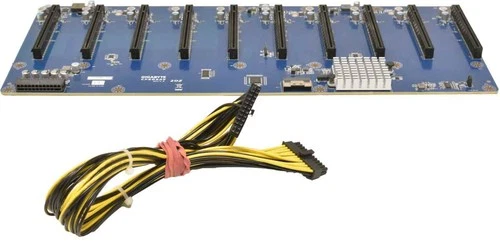 GIGABYTE CPBG8A0 2OZ REV 1.0 Backplane 10x PCIe x16 Riser Board Powerkabel