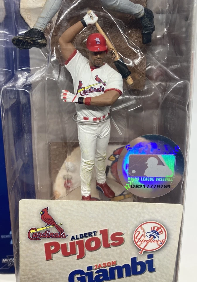 MLB McFarlane Mini-Matchups Figuras Serie 2: Albert Pujols y Jason Giambi Nuevo en Caja Foto 3 de 4