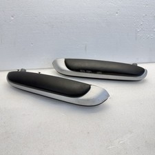00-06 Bmw E46 3 Series Coupe Rear Armrest Molding Pair Aluminum Trim Oem 00-06 Bmw E46 3 Series Coupe Rear Armrest Molding Pair Aluminum Trim Oem