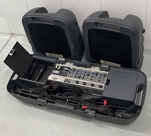Peavey 3000 Escort Portable PA System. 300 Watt. With Peavey Pvi100 Microphone