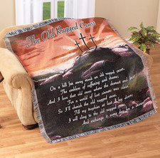 Mother's Day Gifts for Mom, Wife Her Religious Tapestry Throw Rugged Cross 50x60