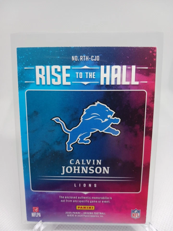 2025 Origins - Calvin Johnson Rise to The Hall Detroit Lions 199/199 Foto 2 de 3