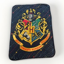 HARRY POTTER HOGWARTS HOUSES CREST PLUSH THROW BLANKET 45'' X 60''