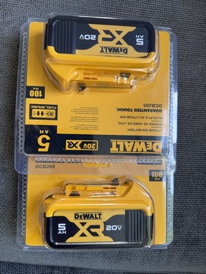 Original Dewalt DCB206 20V XR 5Ah Slide Akku DOPPELPACK