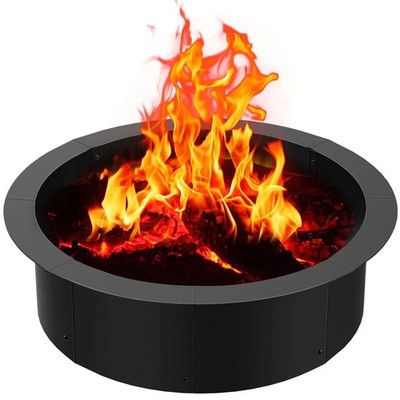 60 inch Inner Fire Pit Ring, 64 inch Outer Large Round Steel Fire Pit Insert ...
