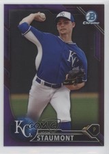 2016 Bowman Chrome Prospects Purple Refractor 216/250 Josh Staumont #BCP159 z6b