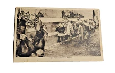 VTG Military Post Card USA Army Stamp World War Era 1943 North Africa Scene