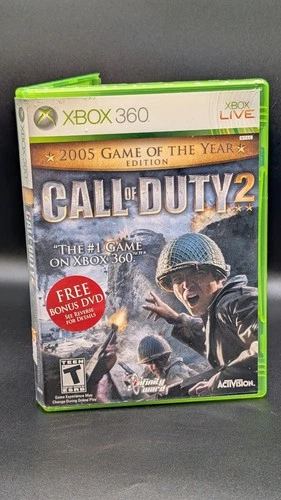 Call of Duty 2 Game Of The Year Edition (Microsoft Xbox 360, 2005) With Manual