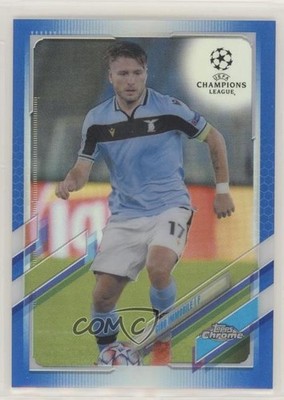 2020 Topps Chrome UEFA Champions League Blue Refractor 130/150 Ciro Immobile n0c