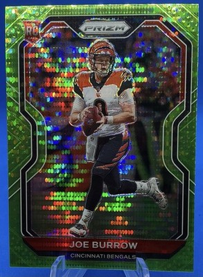2020 Prizm Joe Burrow Green Pulsar Rookie Bengals