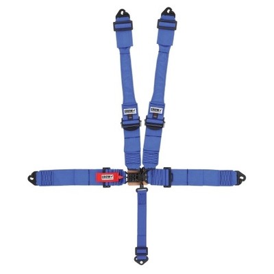 Crow Enterprizes 11043PRB 5-Point Latch & Link Clip In Racing Harness - Blue