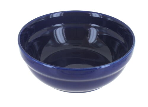 Bol à soupe/poterie vernis bleu rose céréales cobalt - Photo 1/1