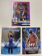 2022-23 Donruss Optic James Harden Splash My House Inserts & Pink Hyper Holo