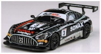 Paragon 1/64 Mercedes AMG GT3 2021 Gulf 12H Ram Racing Sonax (High Quality)