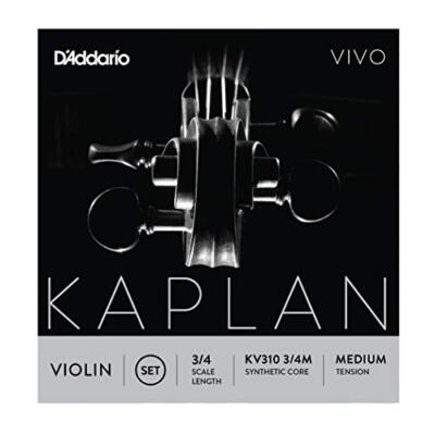 D'Addario Kaplan Vivo Violin Strings - Full Set - KV310 3/4M - Violin Strings -