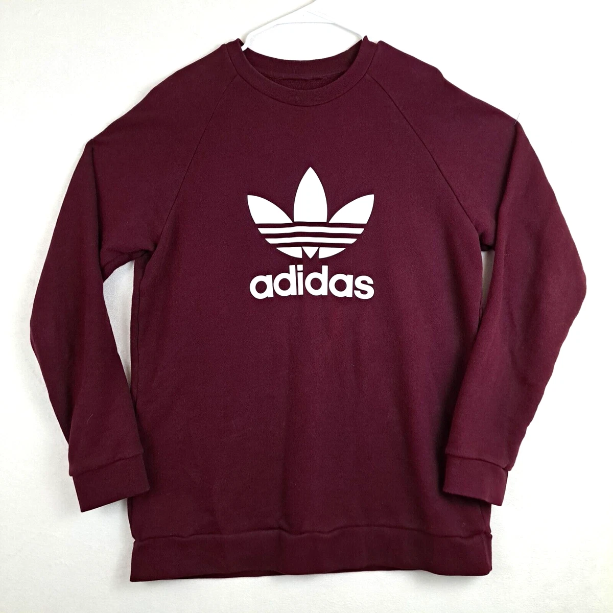 Adidas sweater burgundy cheap