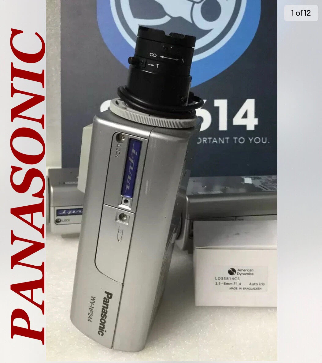 PANASONIC Security Color Camera W/ New Lens 3.5-8mm IP Network WV-NP244 TESTED!