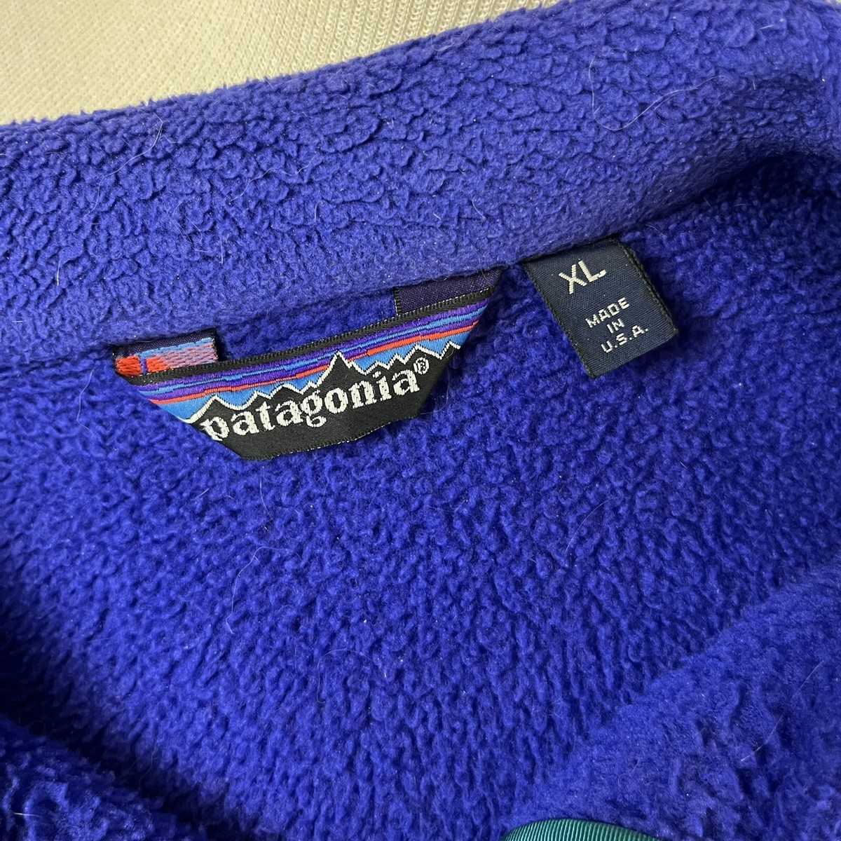 VTG 80s Patagonia Synchilla Jacket mens full zip XL made in VTG 80s Patagonia Synchilla Jacket mens full zip XL made in