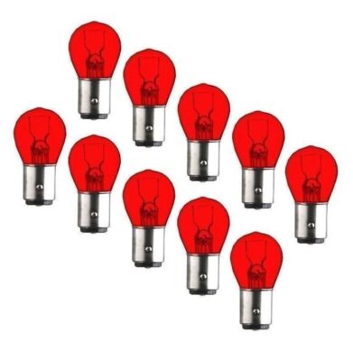 Cyclingcolors 2x 12V 21/5W BAY15D Rot Glühbirne Glühlampe Birne Auto Motorrad Moped Mokick