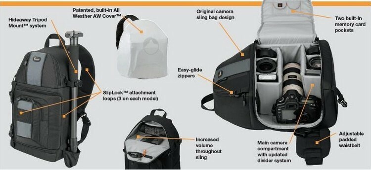 Lowepro SlingShot 102 AW Black Camera 