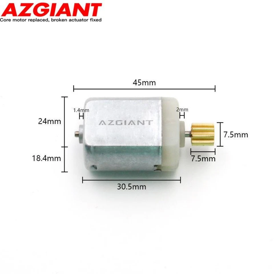 Para Audi A8 Quattro 2011-2016 Audi A8 D4 4H Cerradura de puerta de coche Motores de cepillo de carbono Foto 2 de 4