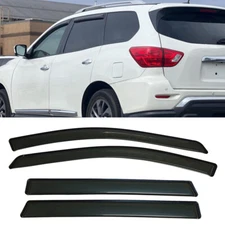 Set of Window Visors Rain Guards Deflectors Fit Nissan Pathfinder 2013 2014-2020