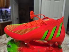 Adidas Predator Edge.1 SG. GW1010 . Solar Red Football Shoes Men Size 10.