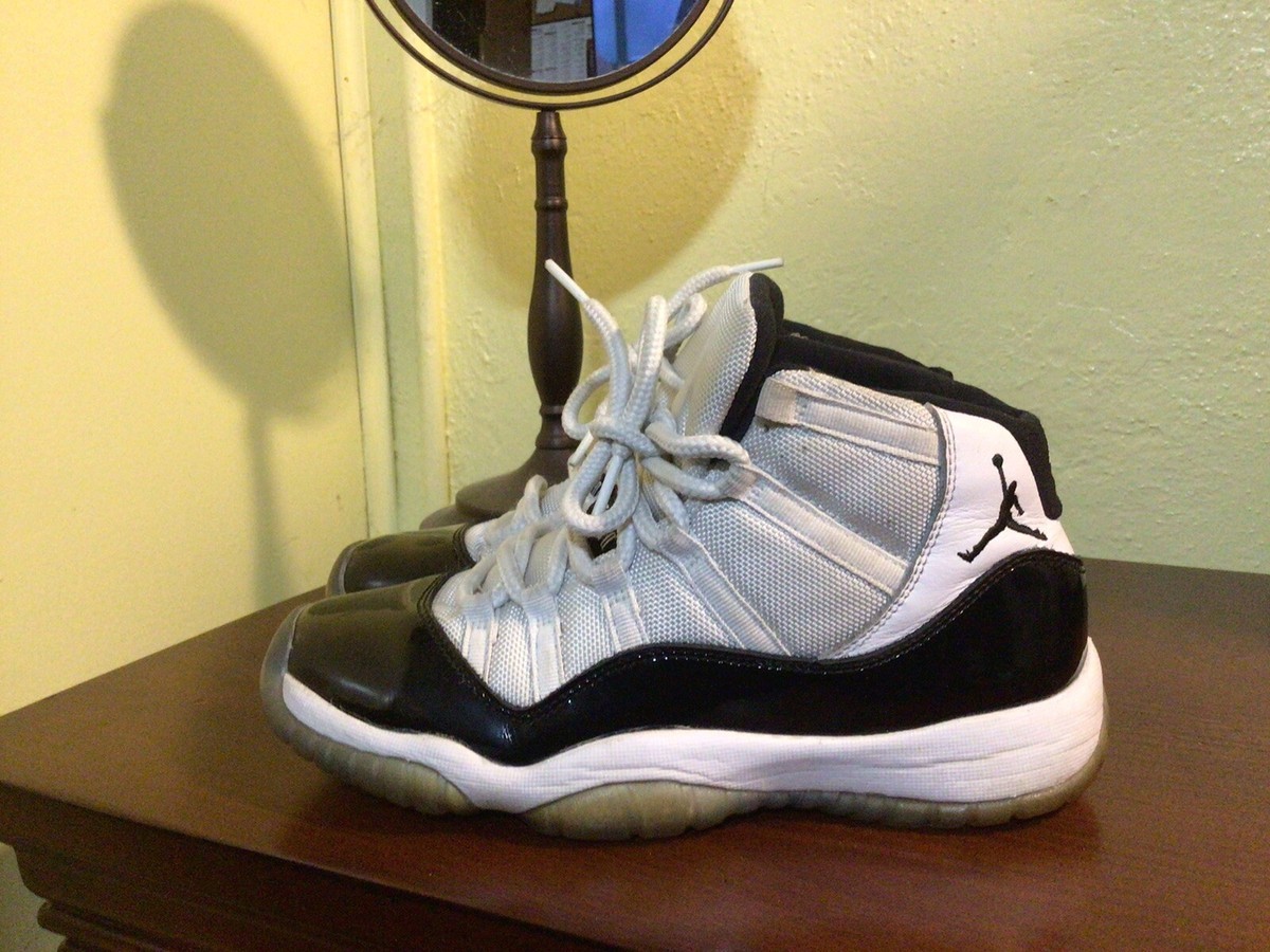 Nike Air Jordan Retro 11 GS Concord 2018 Black White Shoes 378038 