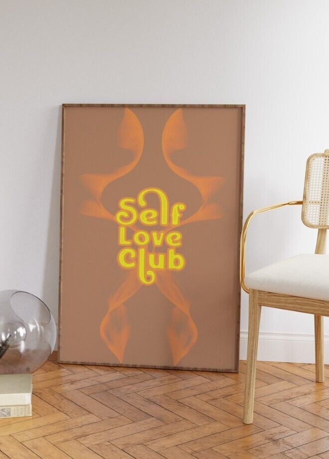 Self Love Print, Aura Poster, Gradient Wall Art, Spiritual Print eBay