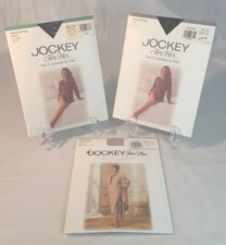 Jockey Pantyhose For Her Vintage 90s Sheer Size Small/ Tall 3 Brand New Pair