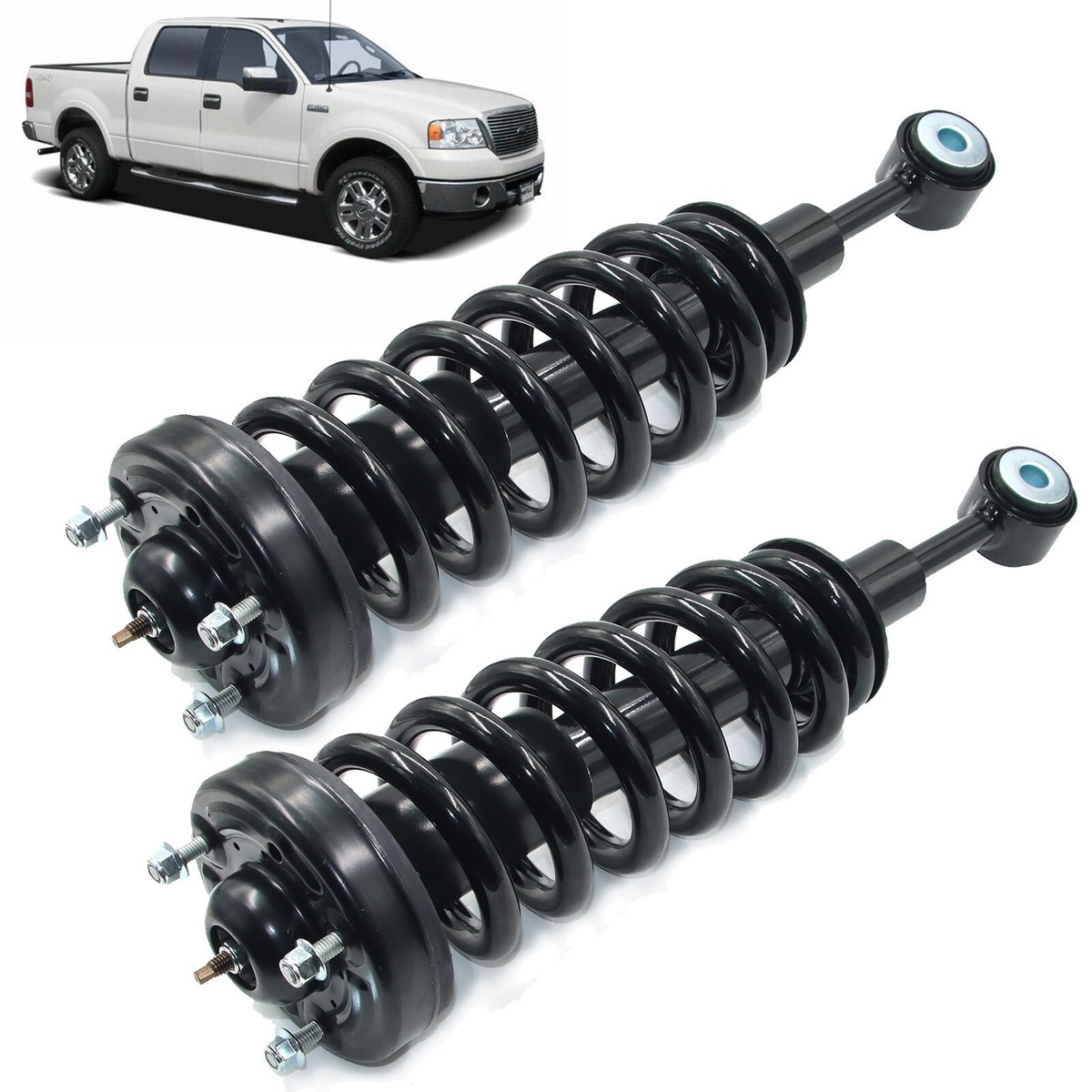 4x4 ONLY-Complete Front Left Right Strut Shock Coil Spring Assembly Replacement For 2004-2008 Ford F-150 2006-2008 Lincoln Mark LT -171361, Struts - Canada - View #3