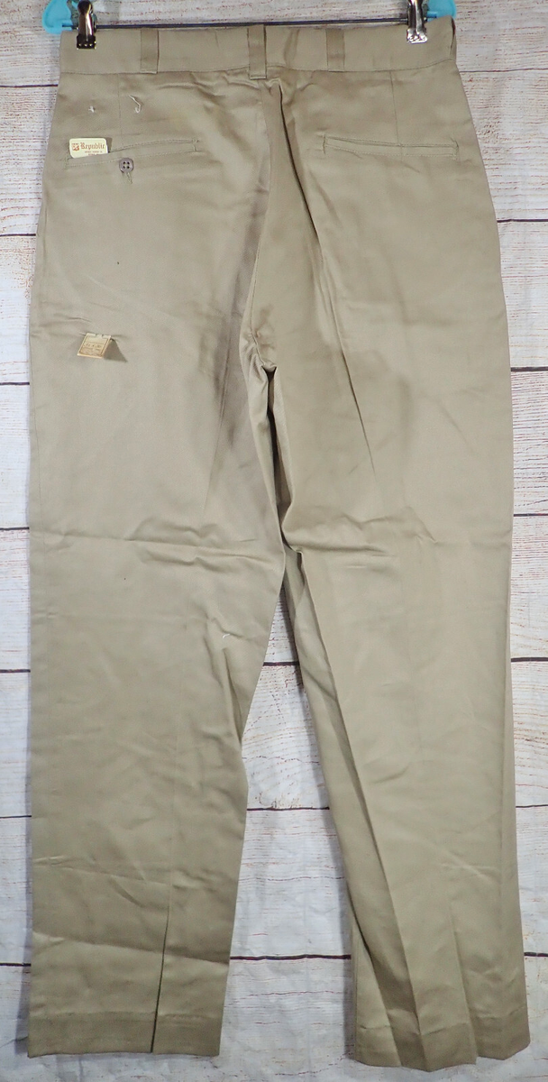 Deadstock Vtg 50s Republic Chino Pants 31x30 Sanforized BoatSail