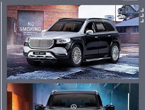 1:24 Maybach GLS GLS600 Alloy Luxy Car Model Diecasts Metal Toy Vehicle Toy Gift - Picture 13 of 27