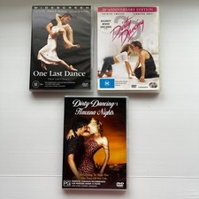 3 x Bulk Lot Dirty Dancing DVD's One Last Dance,Havana Nights ,Dirty Dancing