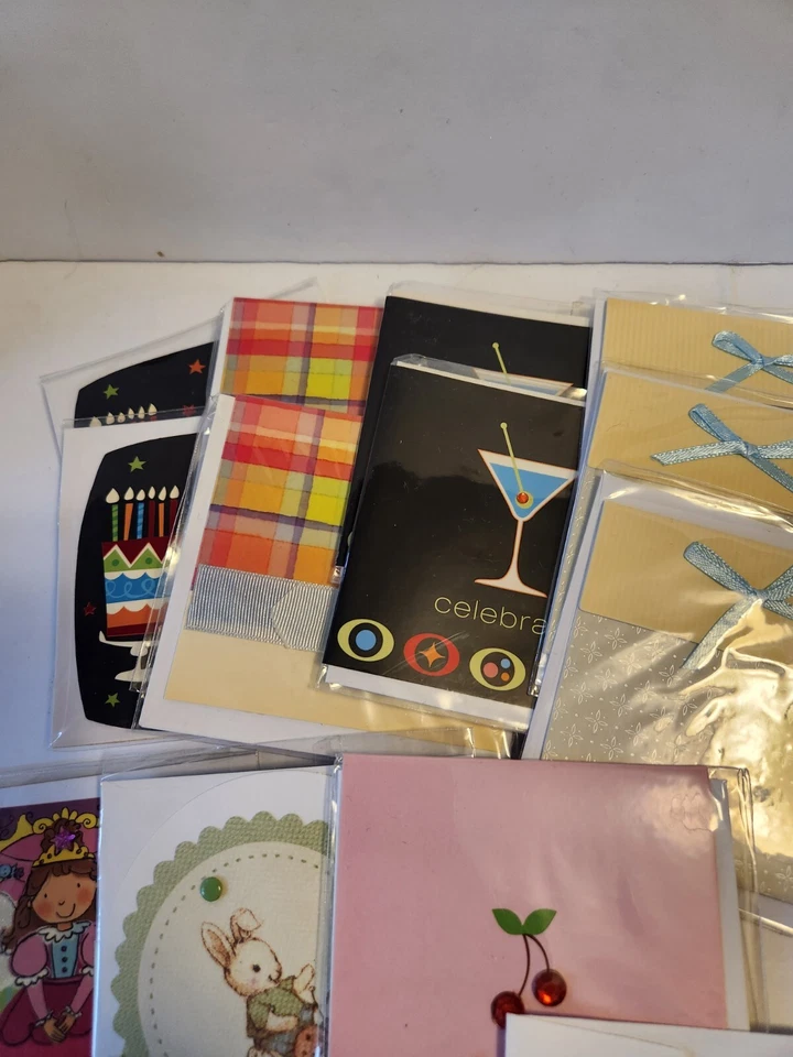 Lot of 30 Mini Note Cards w/Envelopes 14 In Plastic, 16 Have Envelopes Only - Image 2 of 4