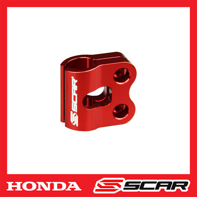 BREMSLEITUNGSHALTER HONDA CR CRF CRFX 125 150 250 450 CRF250R CRF450R ROT SCAR
