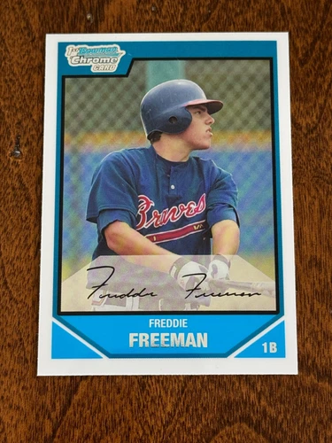 2007 Bowman Draft Picks & Prospects Chrome Freddie Freeman #BDPP12 RC 