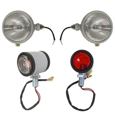 Ford Tractor Grey Headlight with Butler fits 2N, 9N, 8N, 600, 800, NAA 310066F