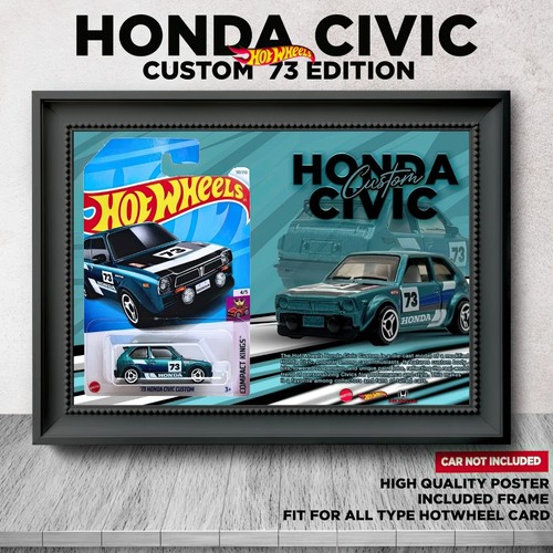 Hot Wheels Collector Poster w/ Frame – Mainline Card Edition Display Wall Art - Picture 34 of 97