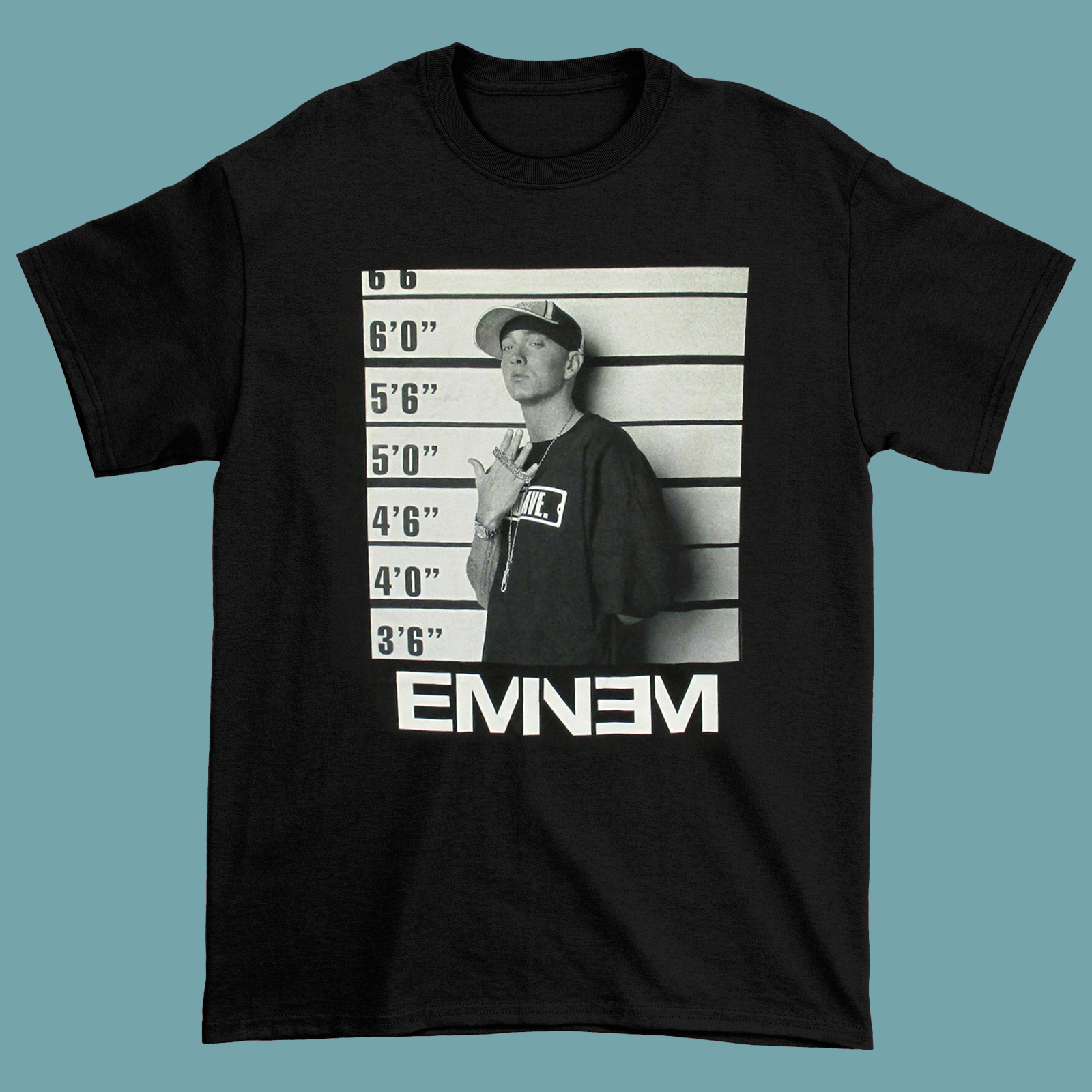 Eminem One Sided Men T-shirt Black Short Sleeve All Sizes S-4XL Gift For Fan